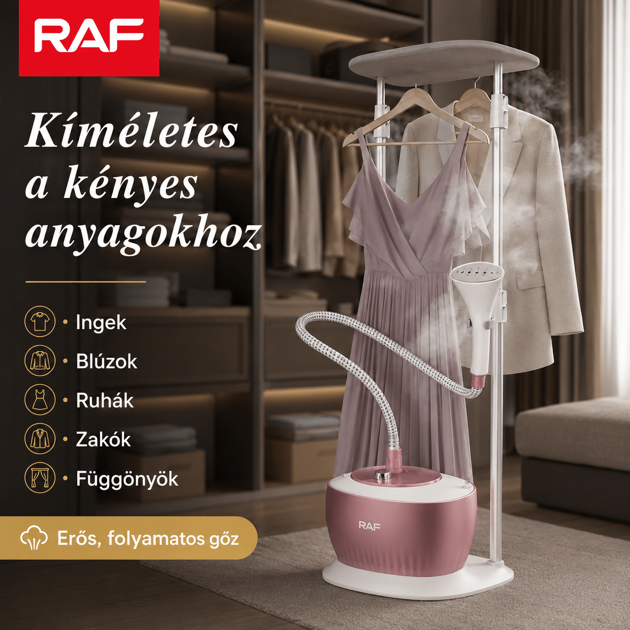 Raf 2000 W álló Ruhagőzölő - | Cyber Bazaar