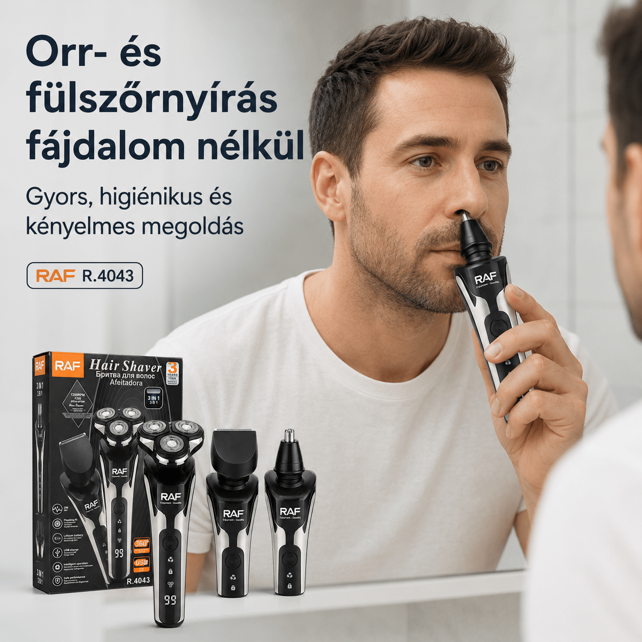 Raf 3 az 1-ben Elektromos Trimmer - | Cyber Bazaar