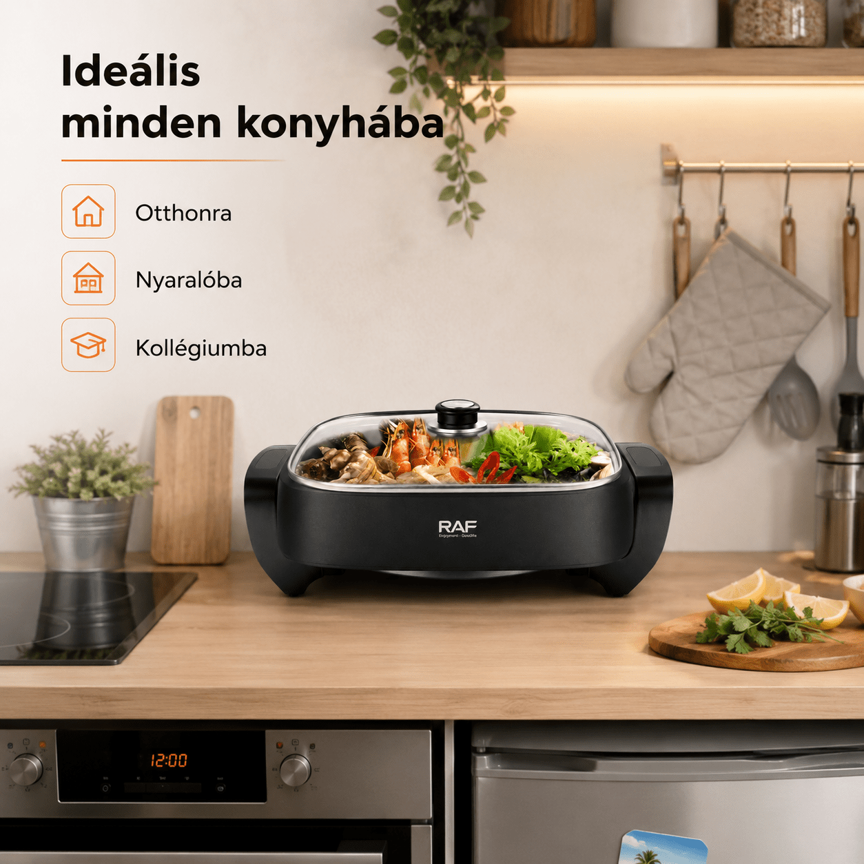 RAF 6,0 L Elektromos Hot Pot - | Cyber Bazaar