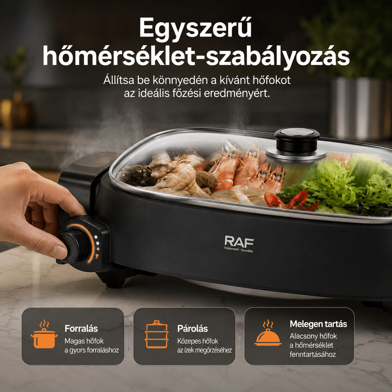 RAF 6,0 L Elektromos Hot Pot - | Cyber Bazaar