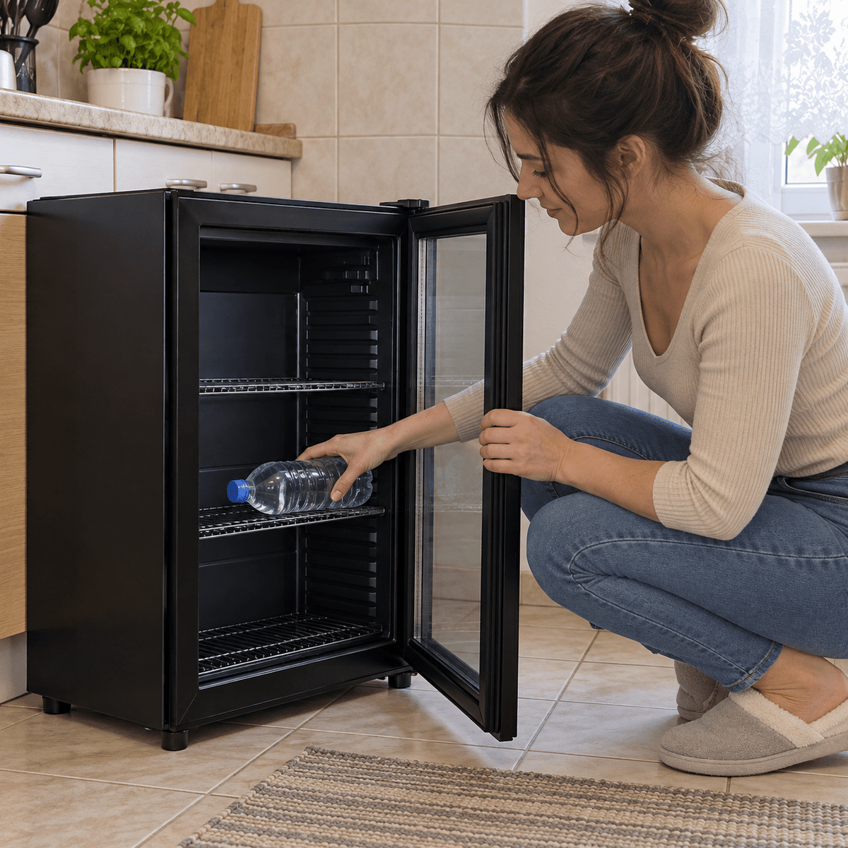 RAF mini italhűtő – üvegajtós kivitel - RAF mini italhűtő | Cyber Bazaar