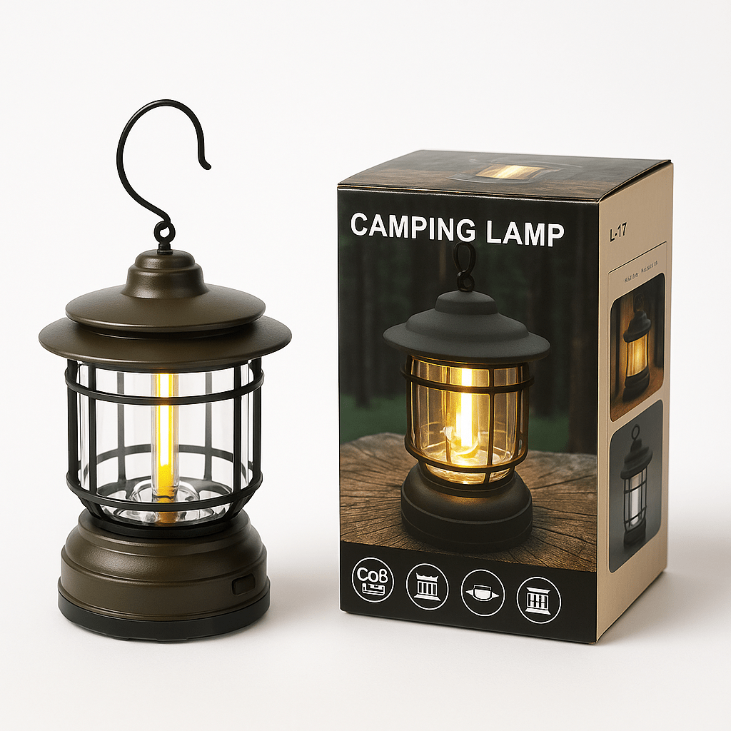 Retro Kemping Lámpa – 1+1 AJÁNDÉK - | Cyber Bazaar