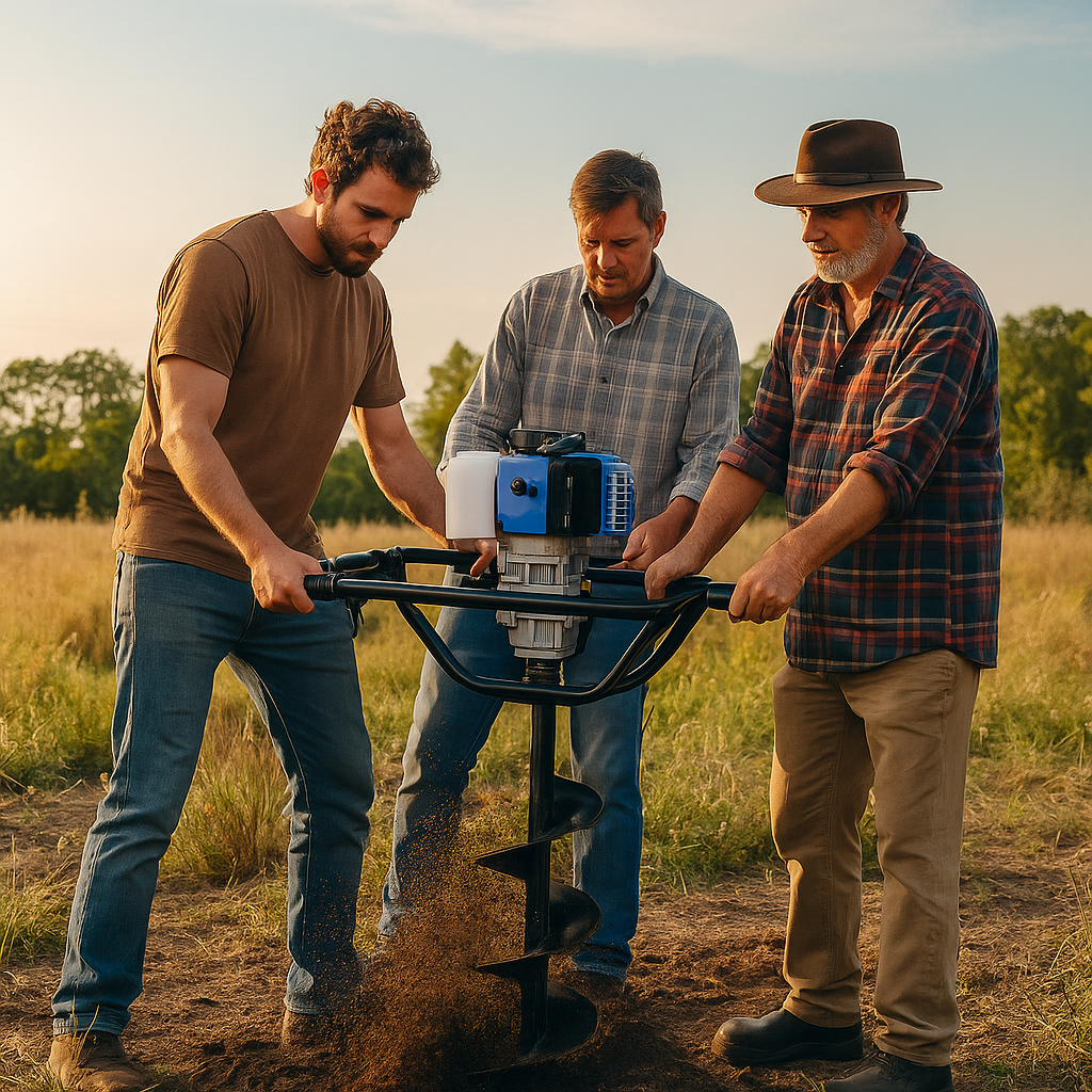 KRAFTON Benzinmotoros Földfúró – 6,3 LE