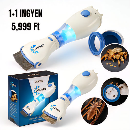 Elektromos bolhaeltávolító fésű 1+1 Ingyen