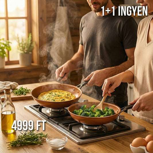 Légkeveréses Serpenyő 1+1 ajánlat, ingyen