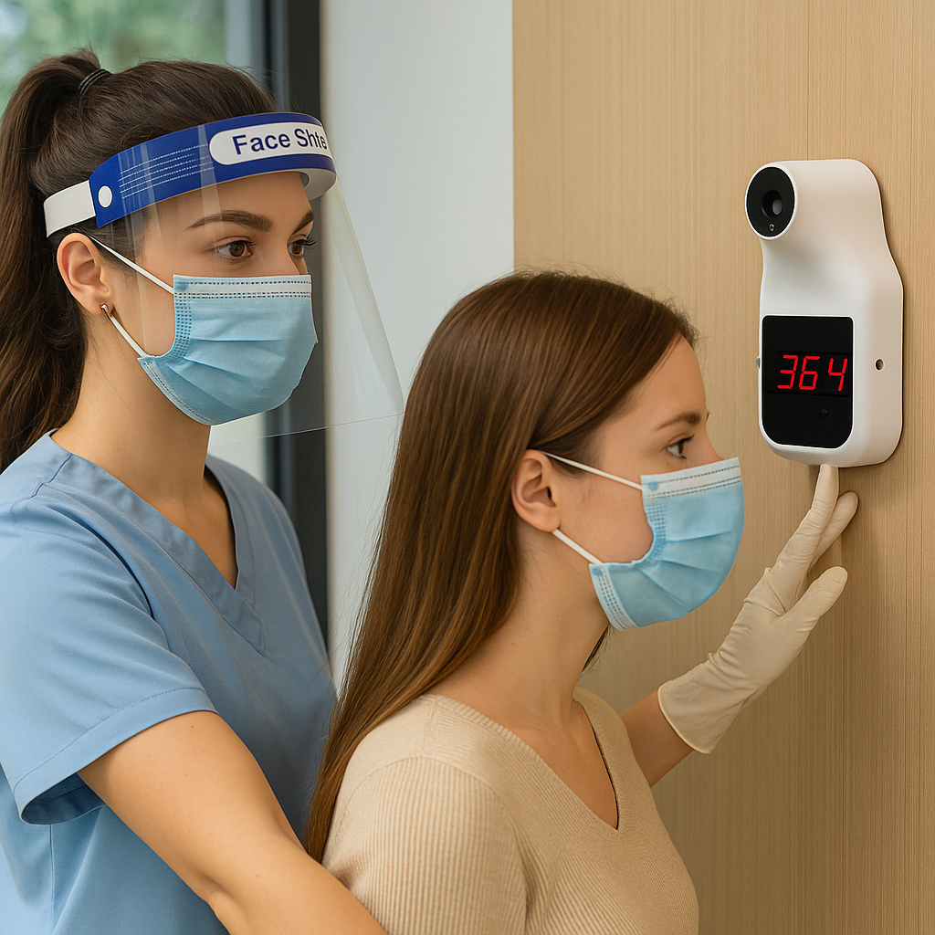 Érintésmentes Fali Infravörös Hőmérő