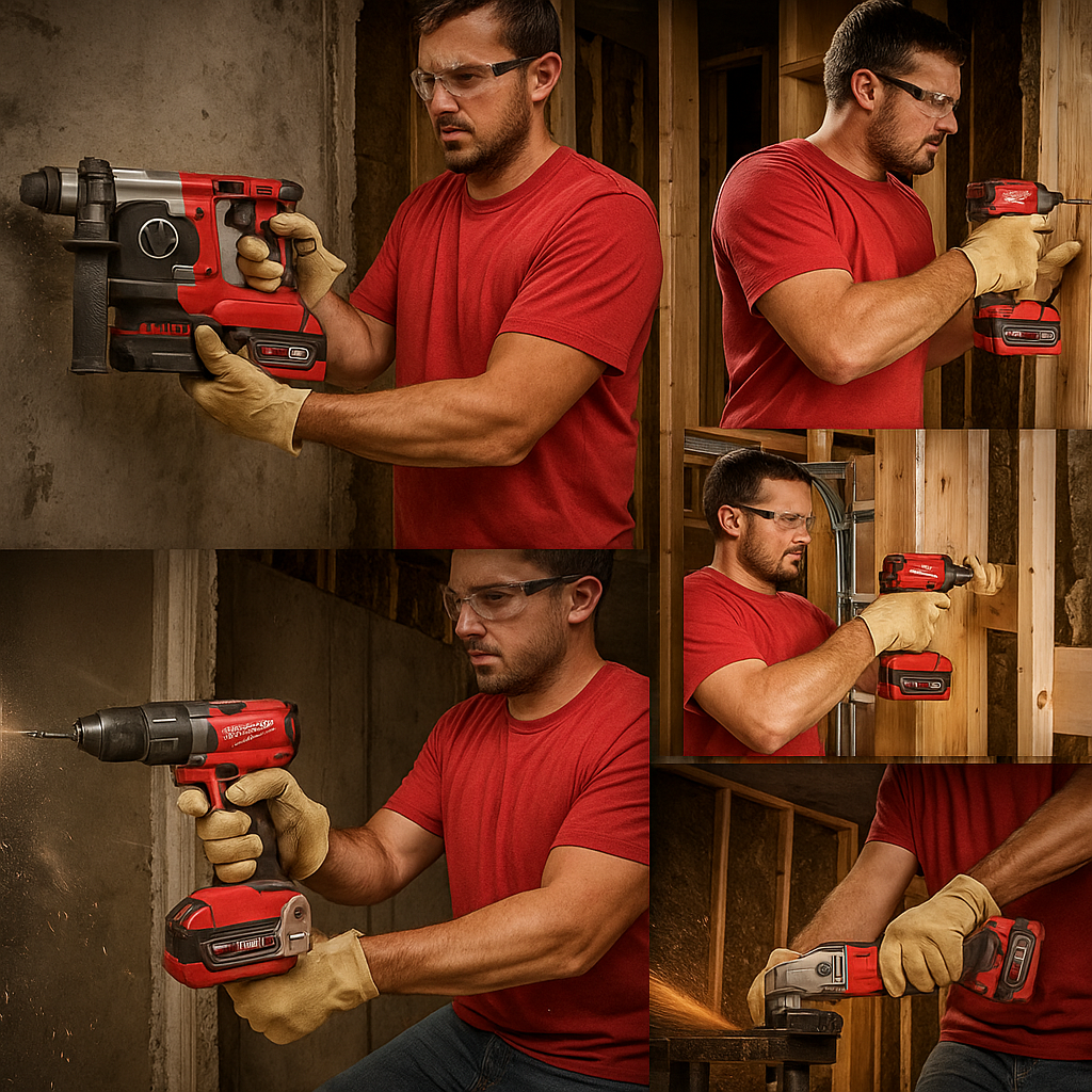 Professzionális 4 az 1-ben Akkus Szerszámkészlet