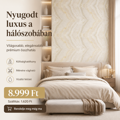 Arany Onyx Márványhatású Öntapadós Falmatrica