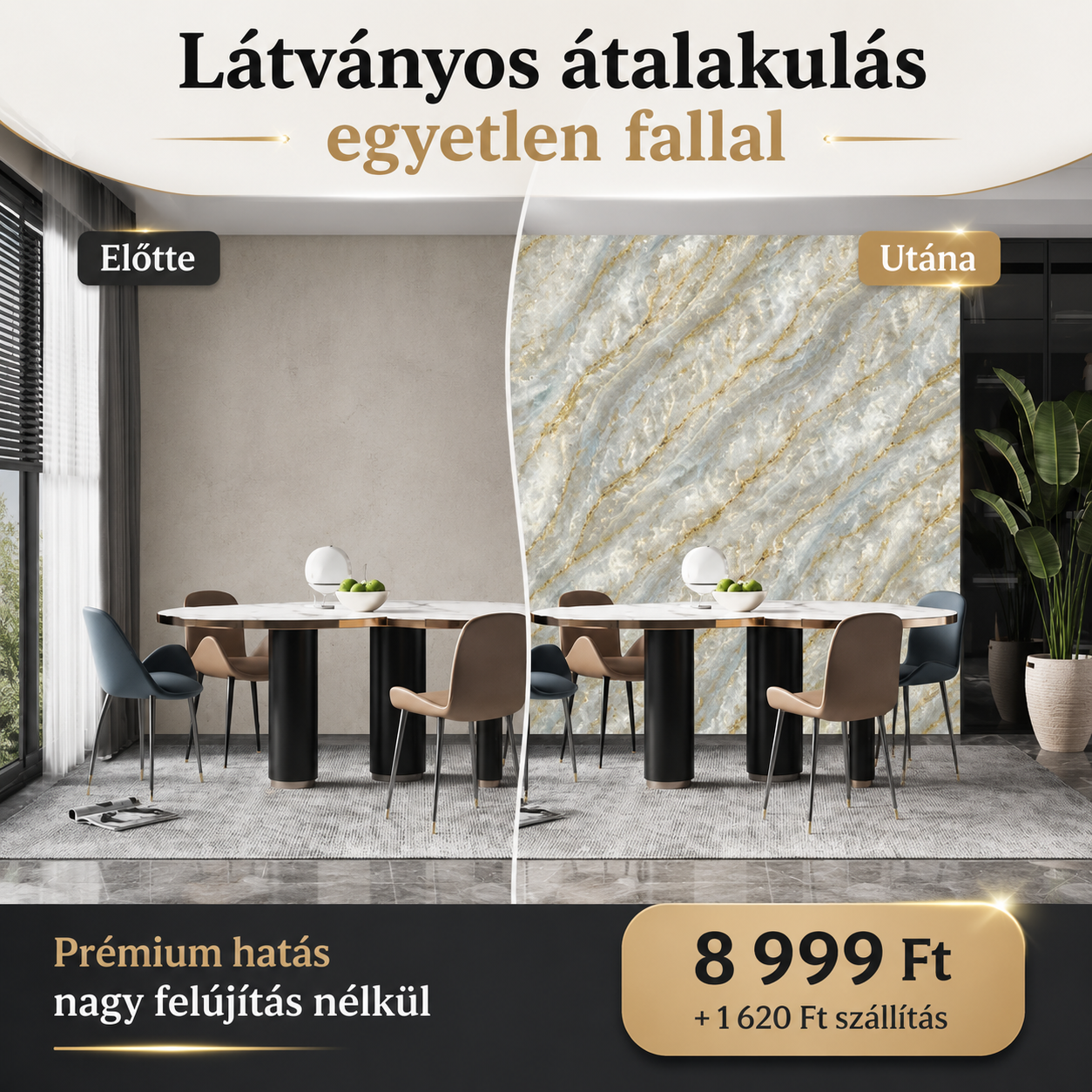 Bézs Márványhatású Öntapadós Falmatrica