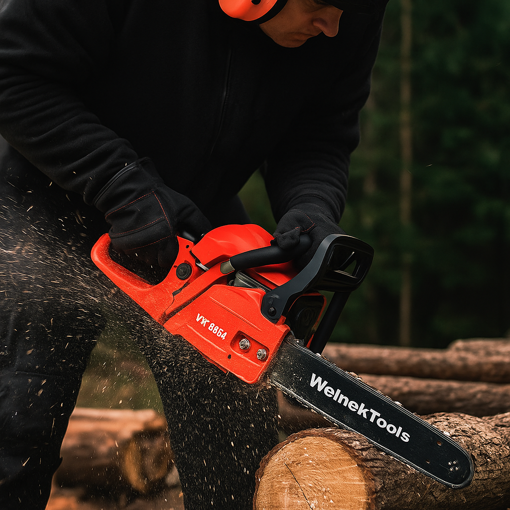WelnekTools Benzines Láncfűrész