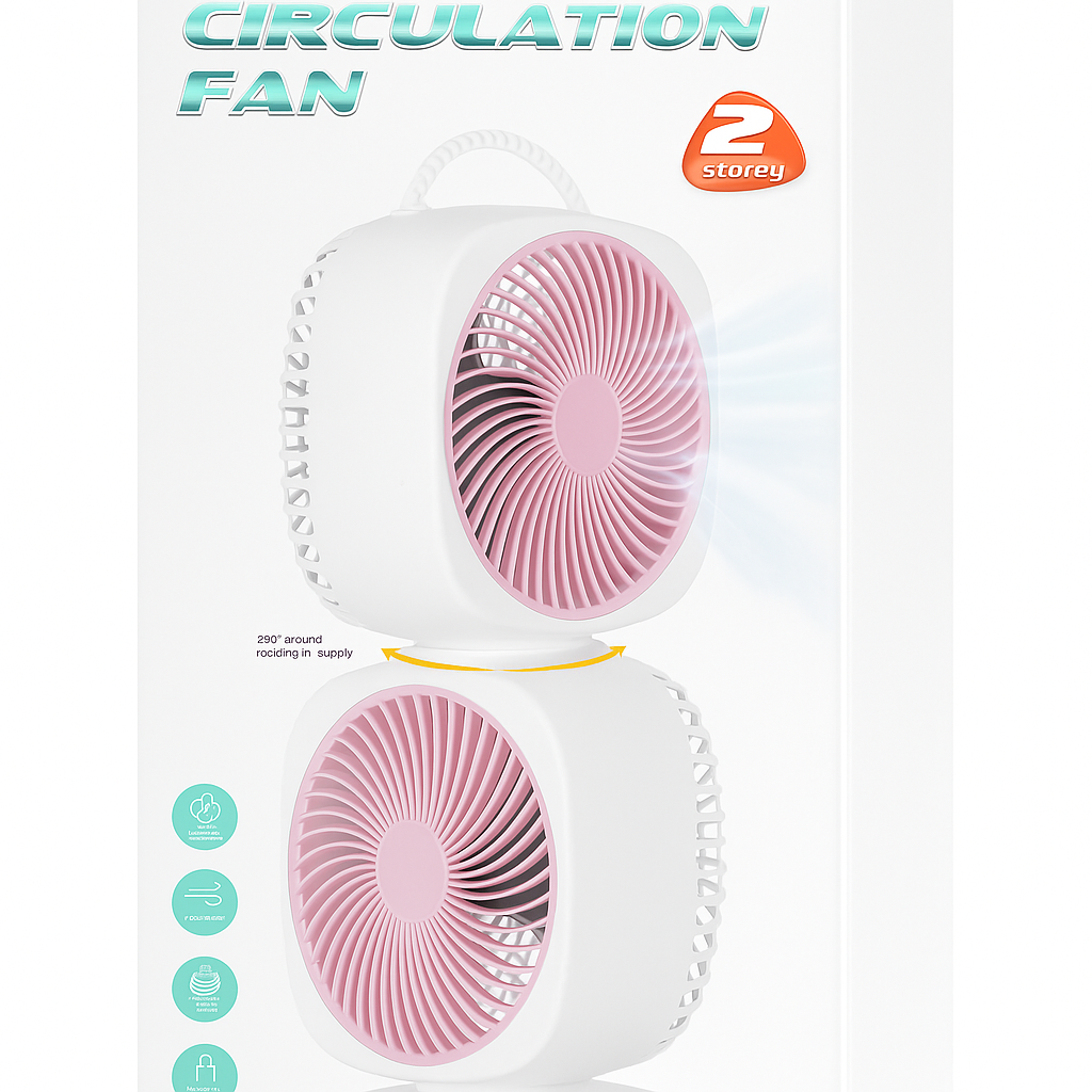 Kétszintes Asztali Cirkulációs Ventilátor