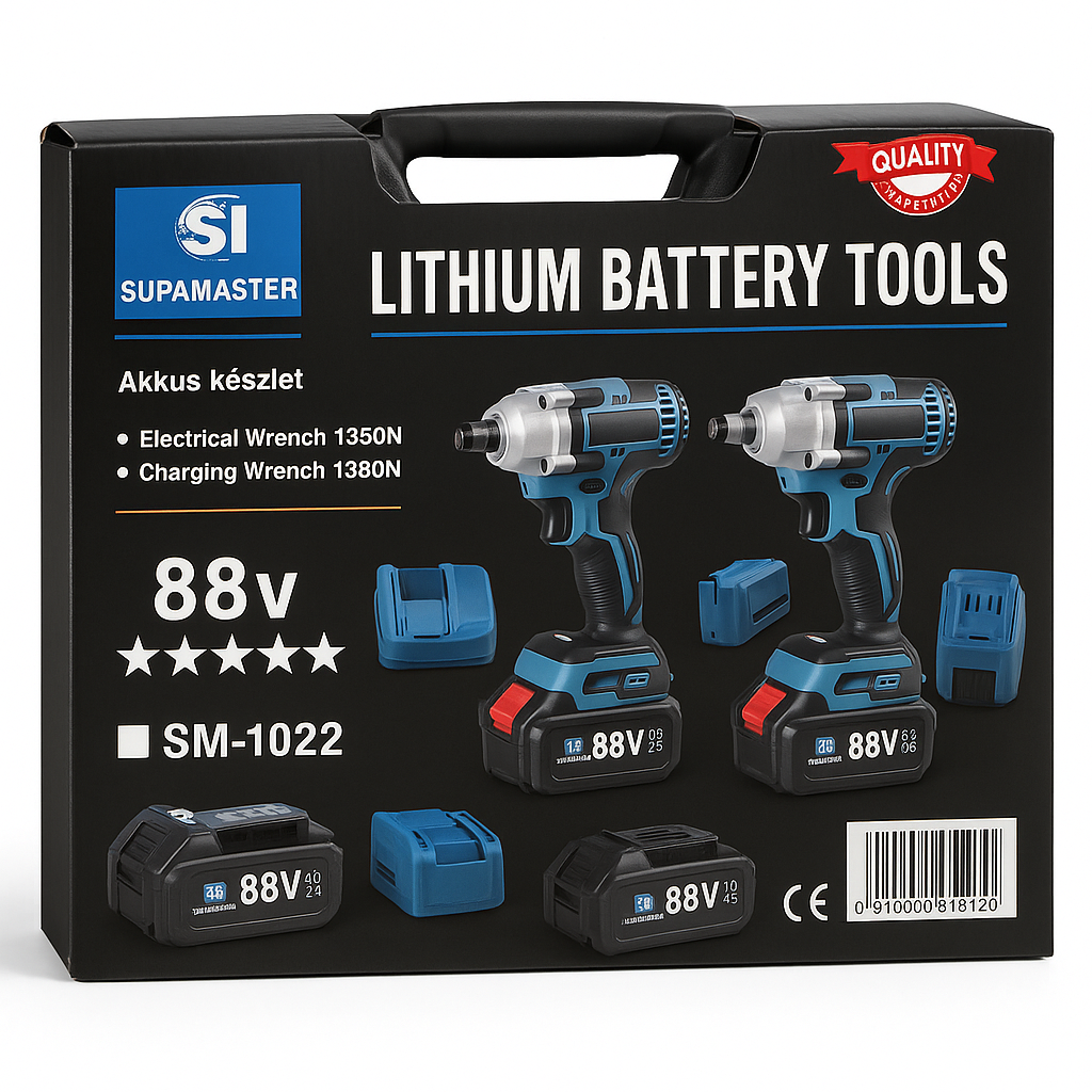 Supamaster Akkus Ütvecsavarozó Készlet