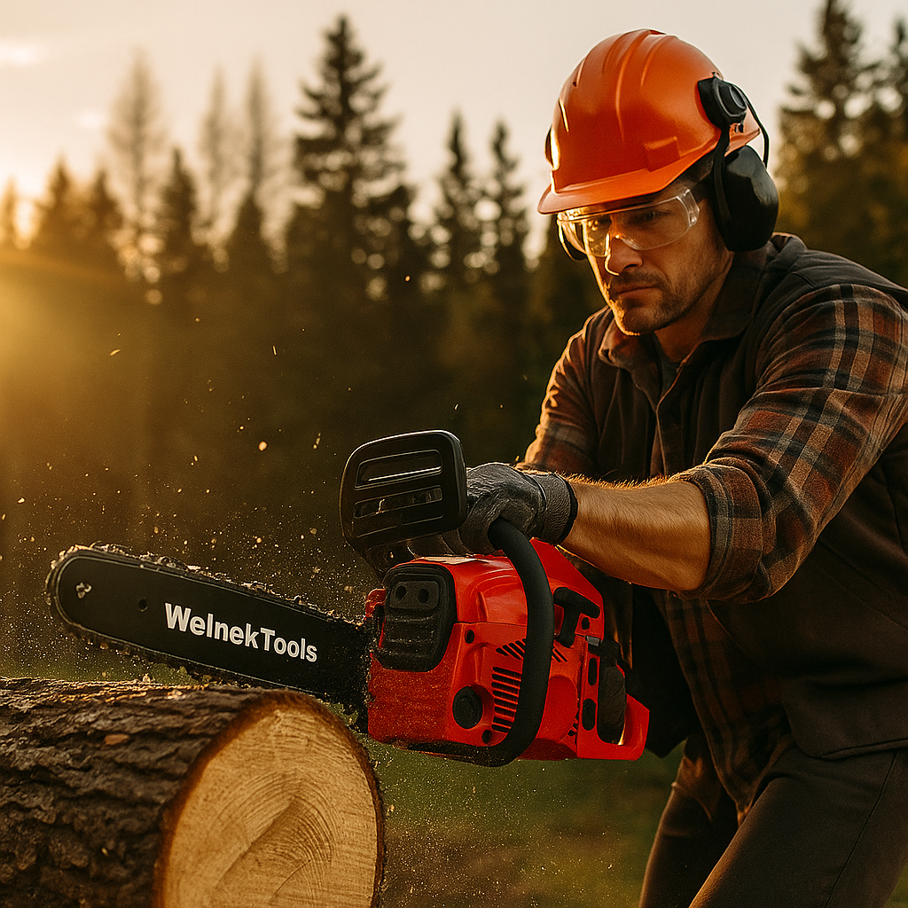 WelnekTools Benzines Láncfűrész