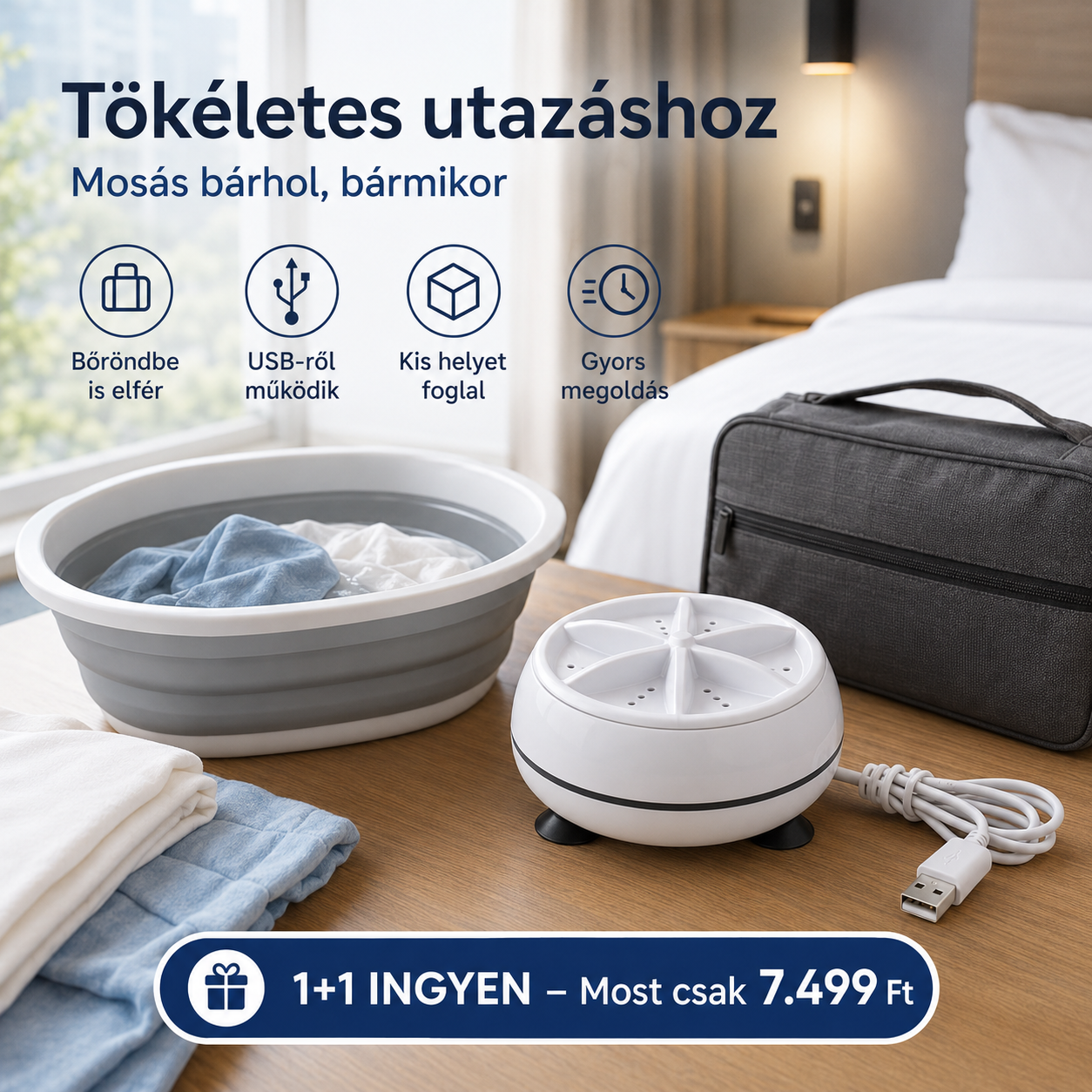 Ultrahangos Mini Mosógép
