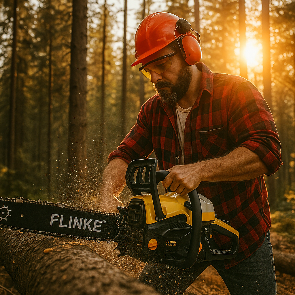 Flinke Benzinmotoros Láncfűrész