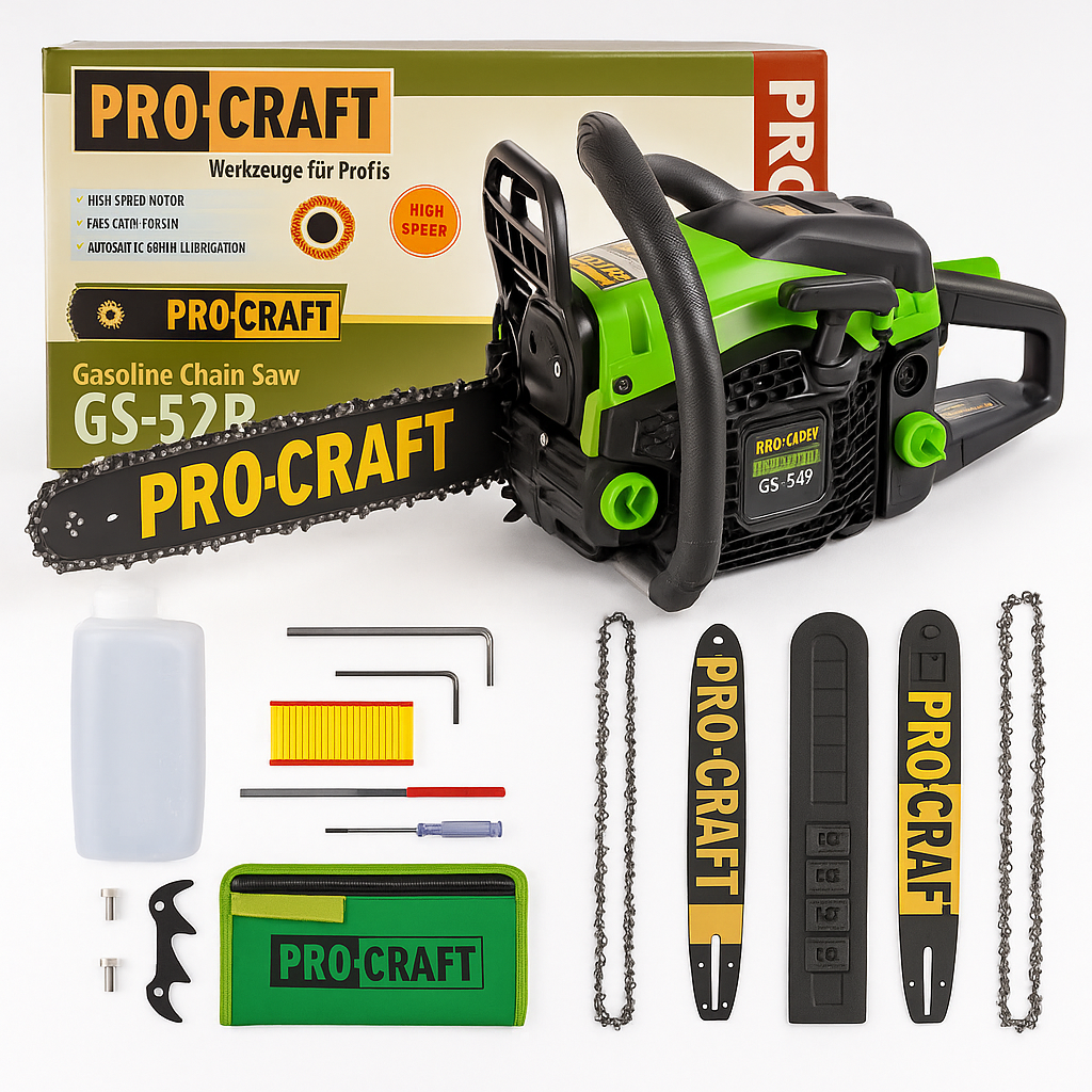 PROCRAFT Benzines Láncfűrész