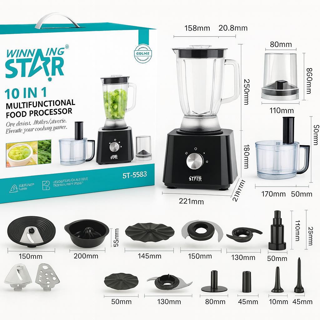 10 az 1-ben Multifunkciós Ételkészítő Robotgép