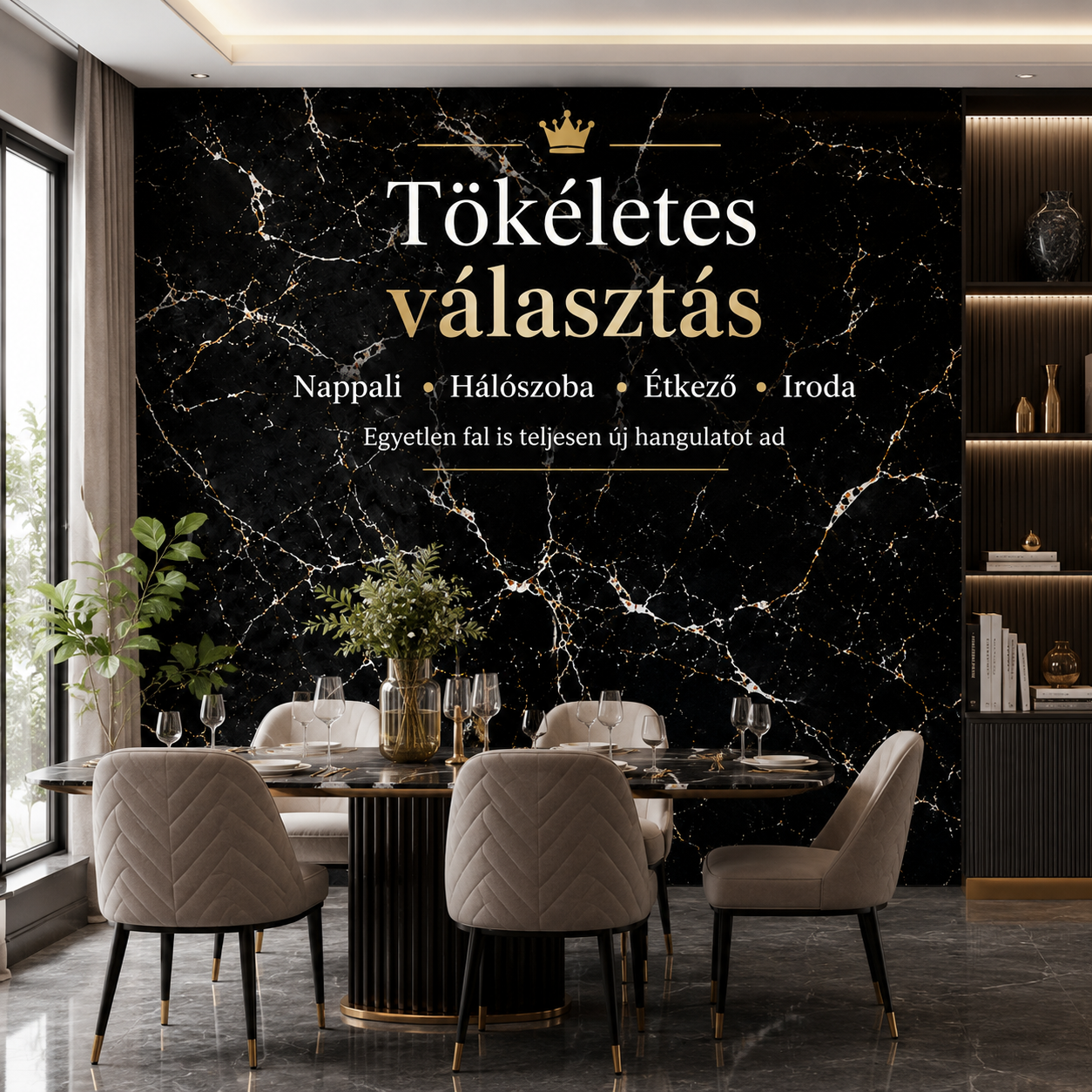 Márványhatású Öntapadós Falmatrica 3 × 1,2 m