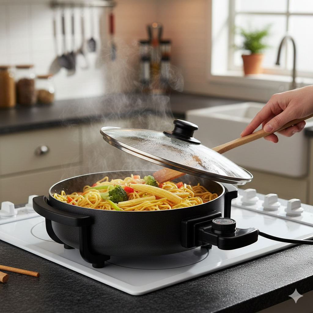 Elektromos Pizzasütő és Multifunkciós Serpenyő