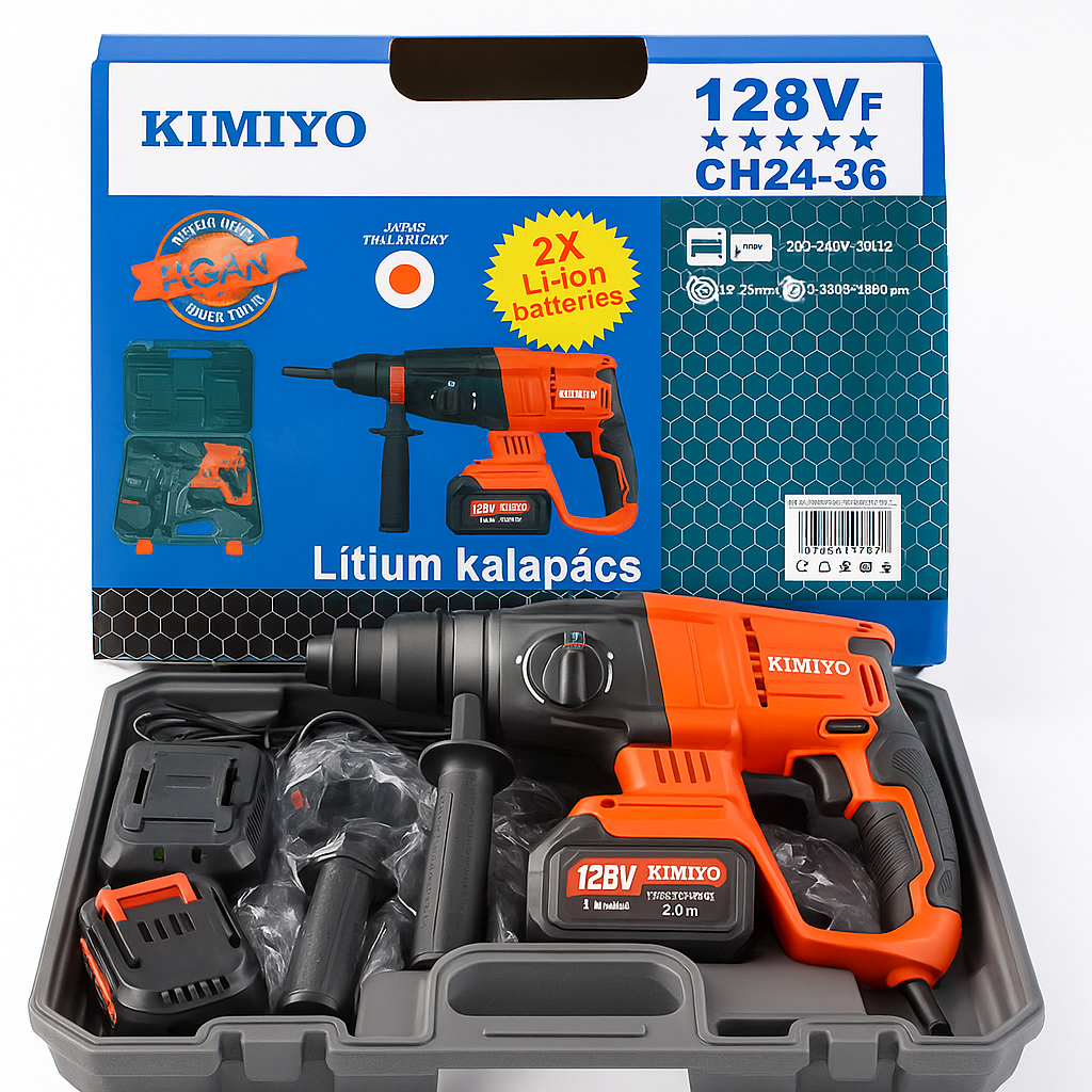 KIMIYO Akkumulátoros Kalapácsfúró