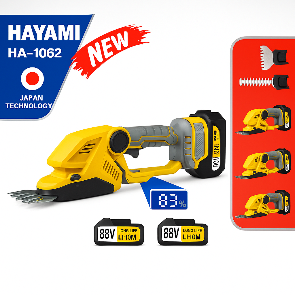 HAYAMI 88V Akkumulátoros Fű- és Sövényvágó