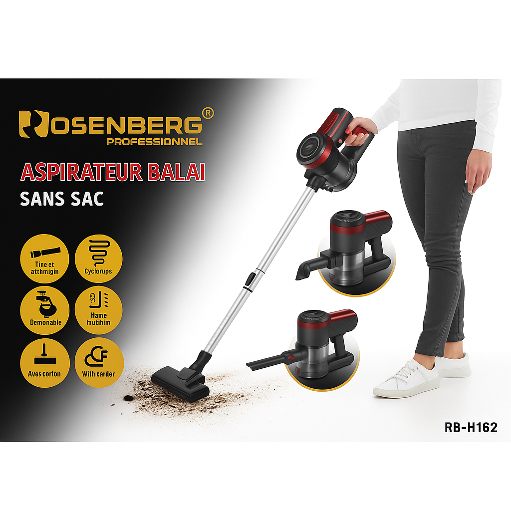 2 az 1-ben Porzsák Nélküli Ciklon Porszívó