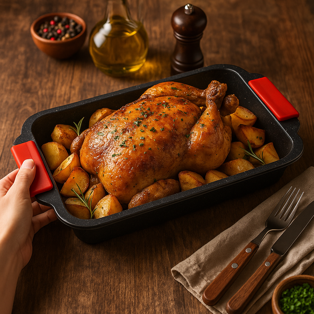 3-Részes Prémium Gránit Bevonatú Tepsikészlet