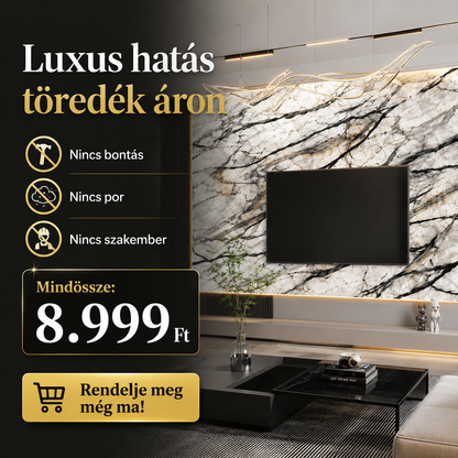 Fehér Márványhatású Öntapadós Falmatrica