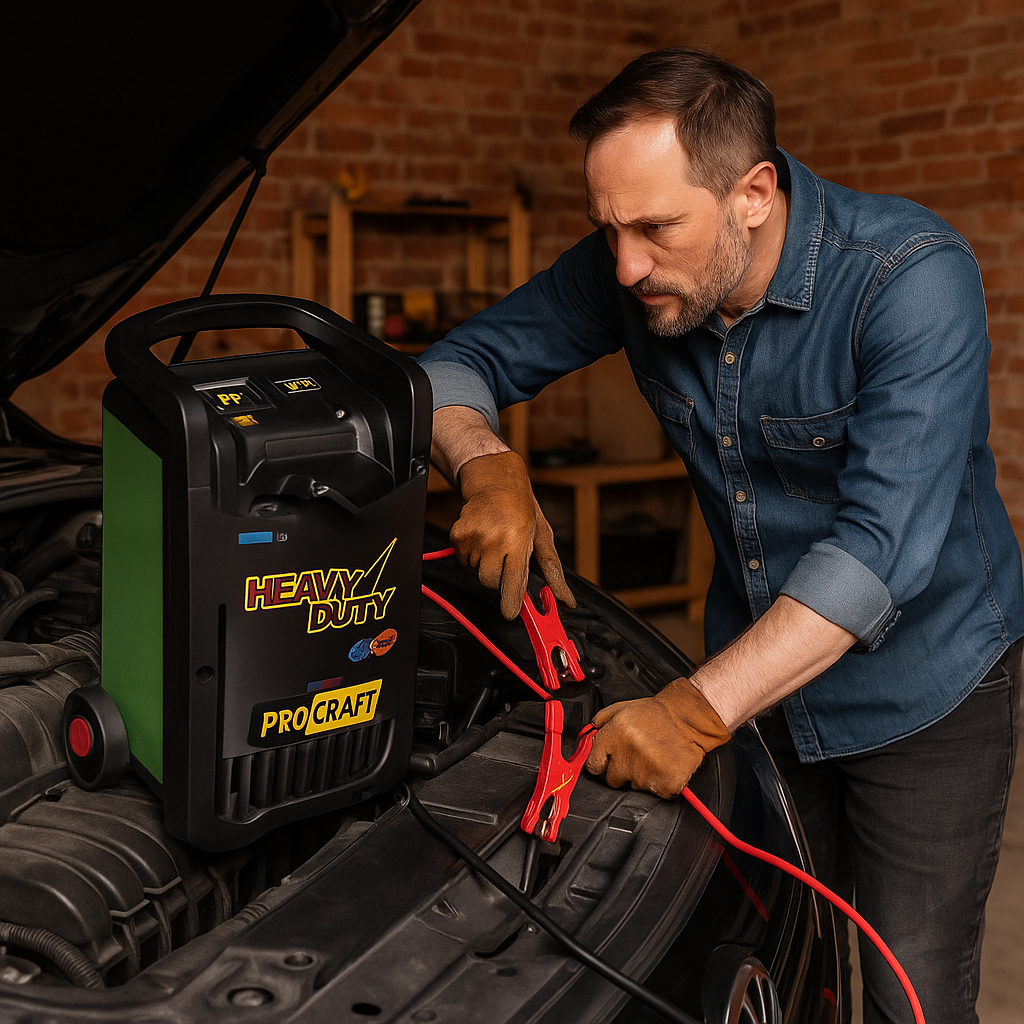 PROCRAFT Akkumulátortöltő és Indító