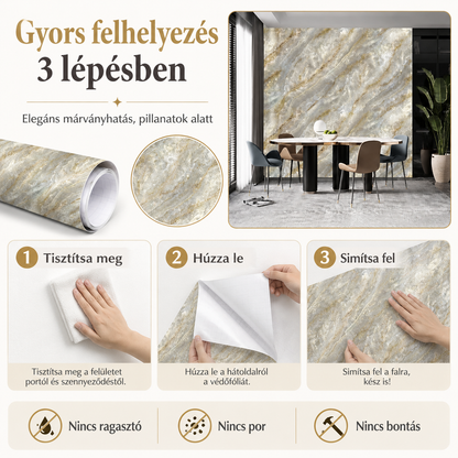 Bézs Márványhatású Öntapadós Falmatrica