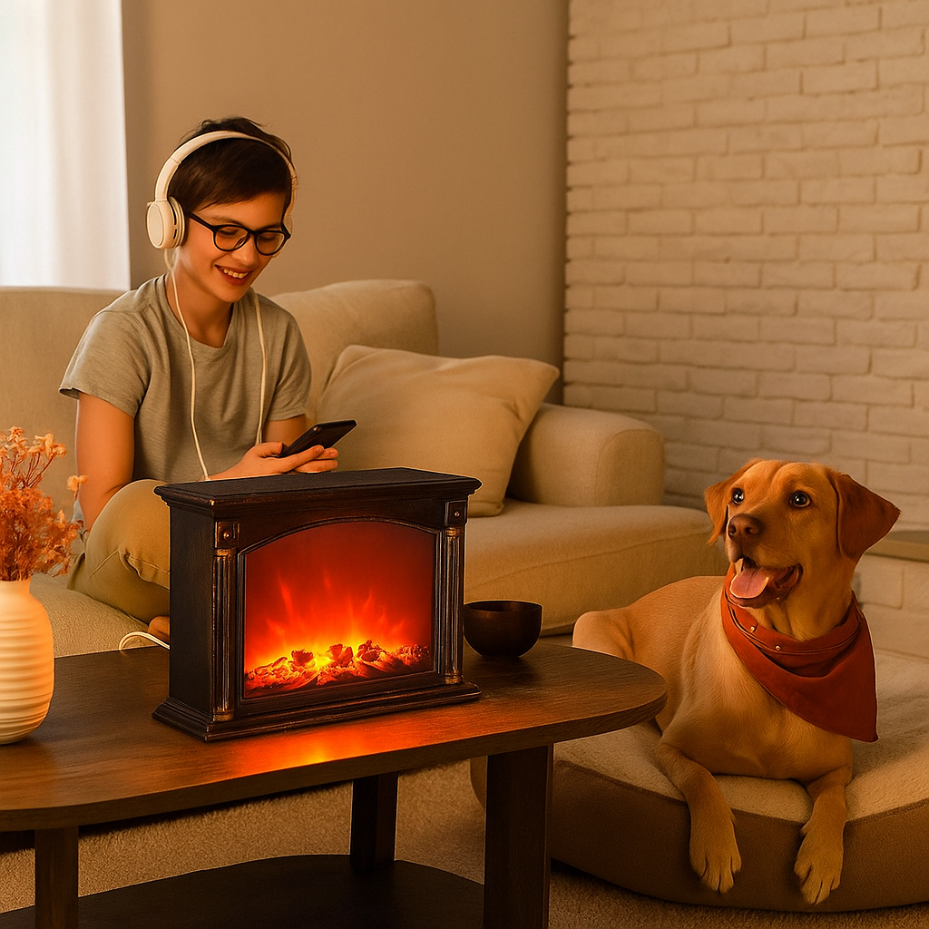 LED Kandalló Lámpa