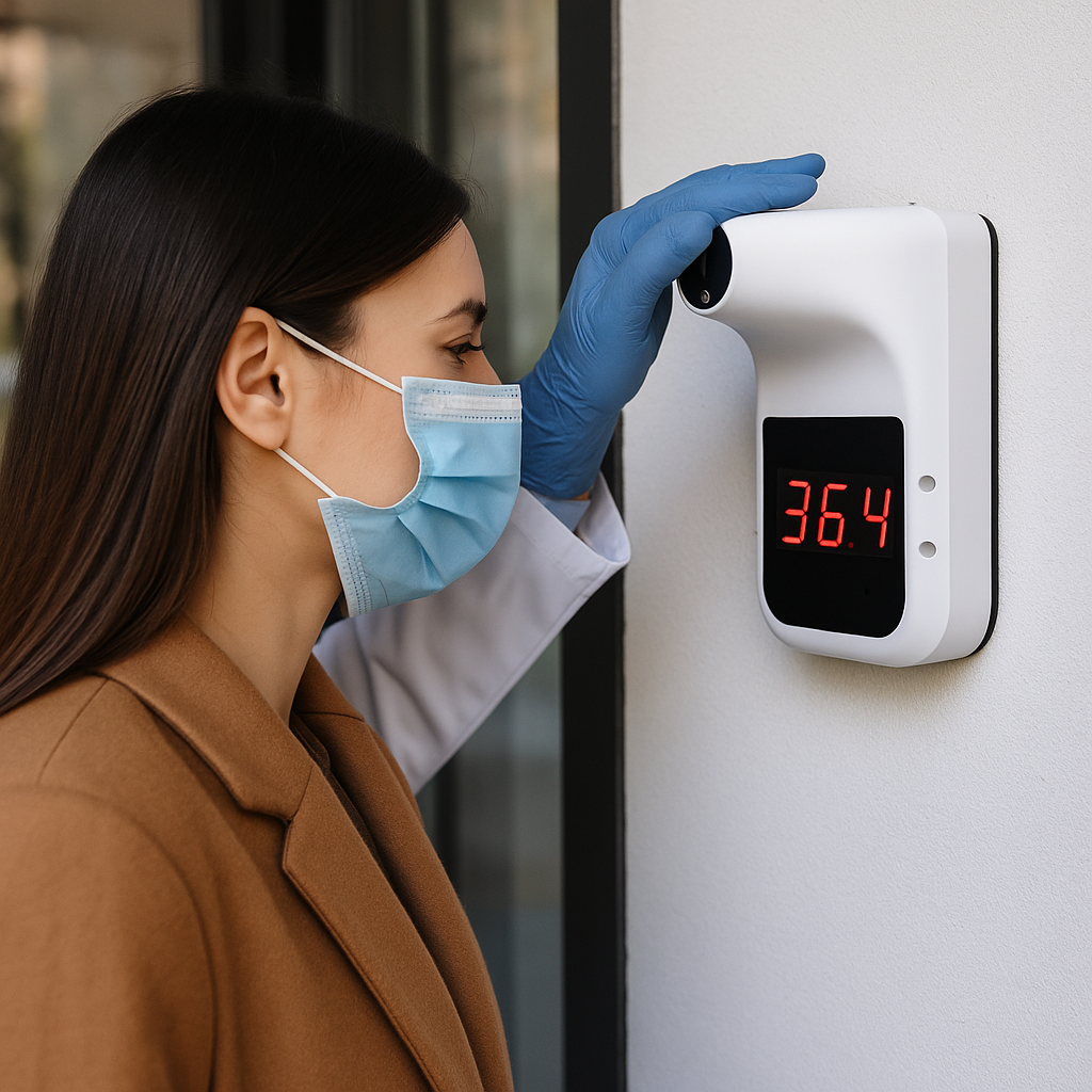 Érintésmentes Fali Infravörös Hőmérő