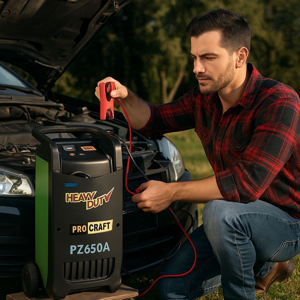 PROCRAFT Akkumulátortöltő és Indító