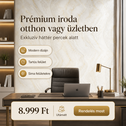 Arany Onyx Márványhatású Öntapadós Falmatrica