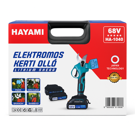 HAYAMI Elektromos Kerti Metszőolló