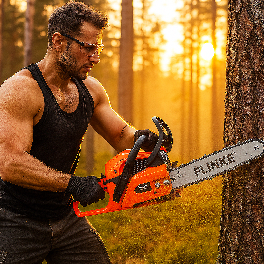Flinke Benzinmotoros Láncfűrész