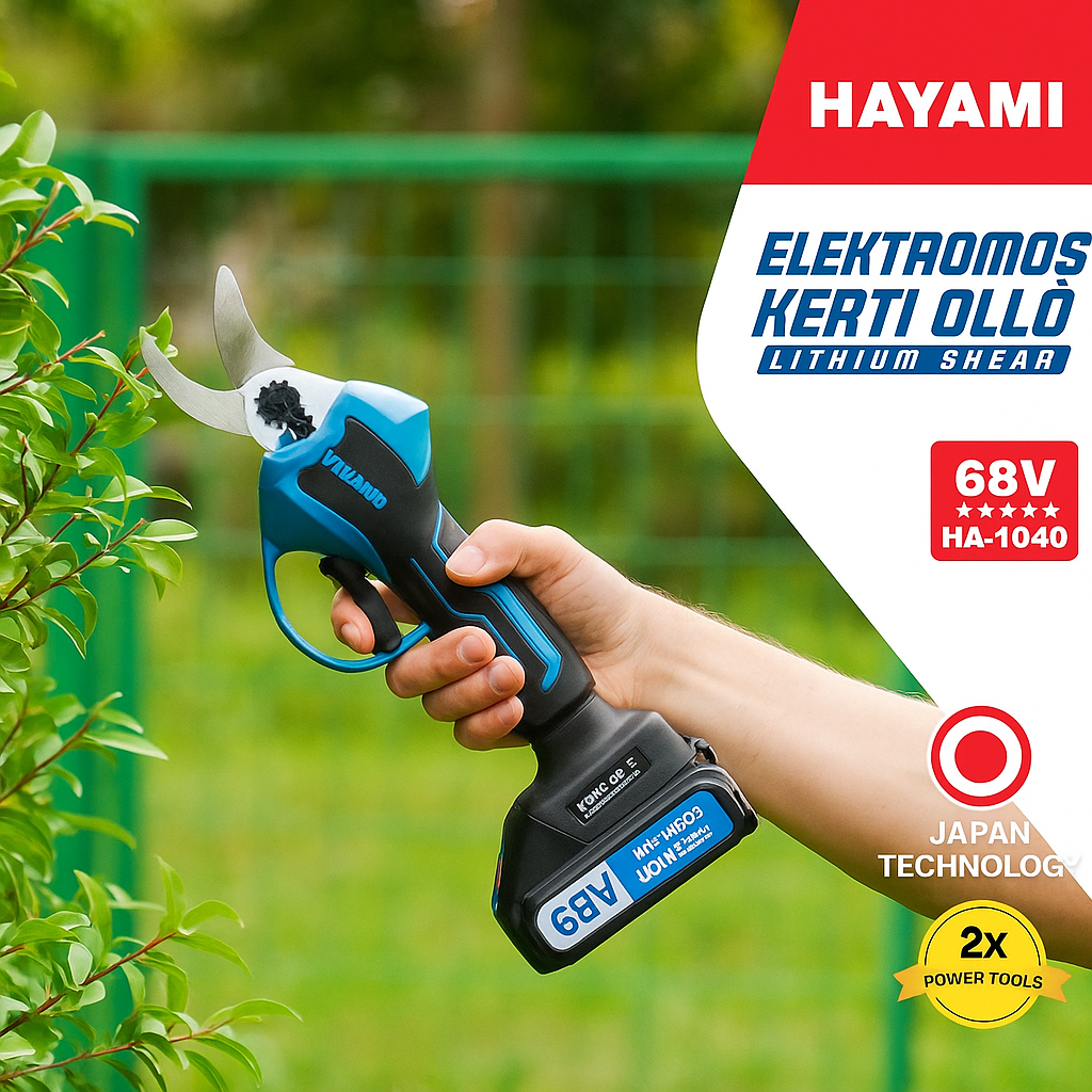 HAYAMI Elektromos Kerti Metszőolló