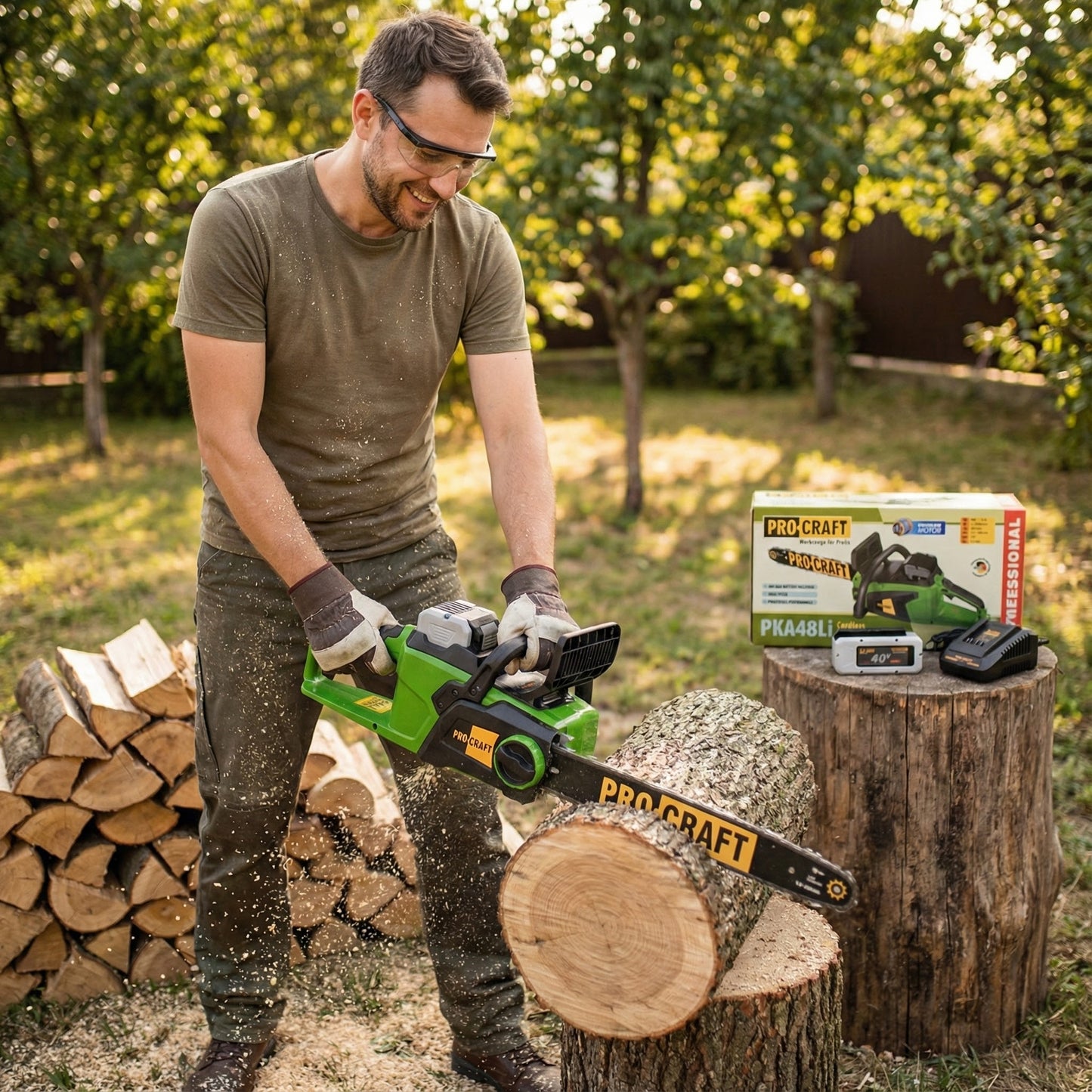 40V Akkus Láncfűrész