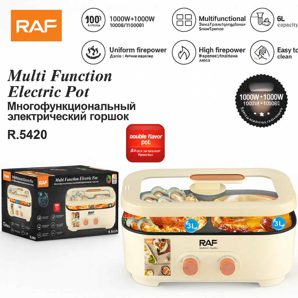 RAF Multifunkciós Elektromos Főzőedény