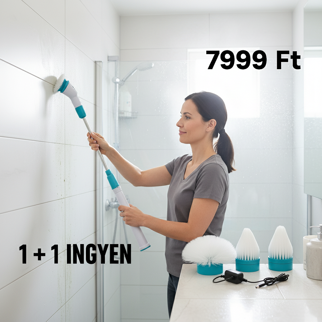 Vezeték nélküli elektromos tisztítókefe 1+1 Akcio