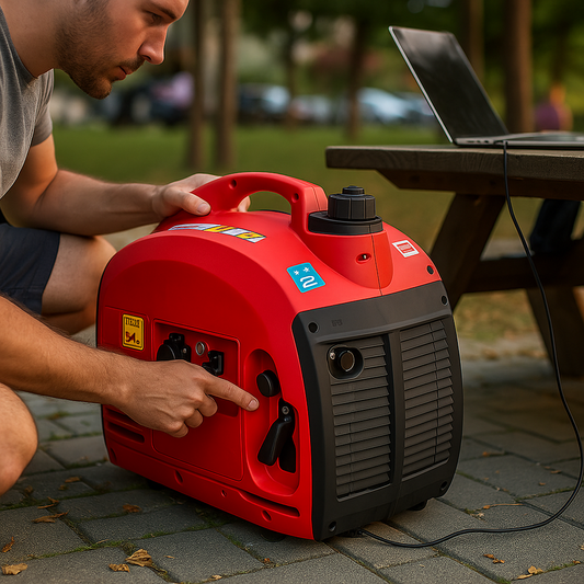 Fischer Kraft Benzinmotoros Inverter Generátor