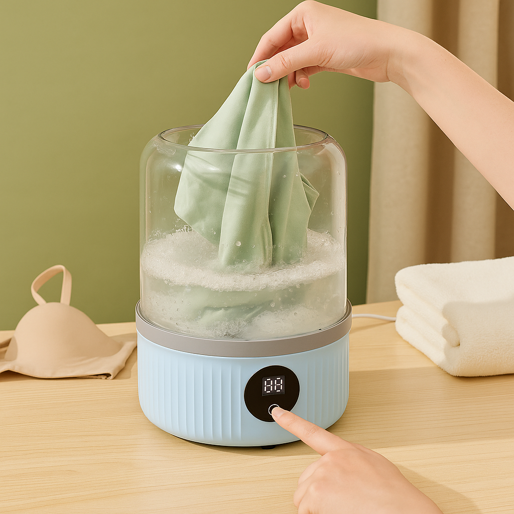 Mini Hordozható Fehérnemű Mosógép