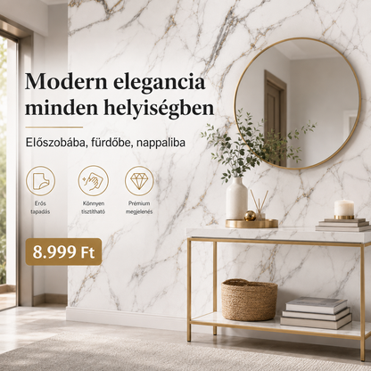 Márványhatású Öntapadós Falmatrica – 3 × 1,2 m