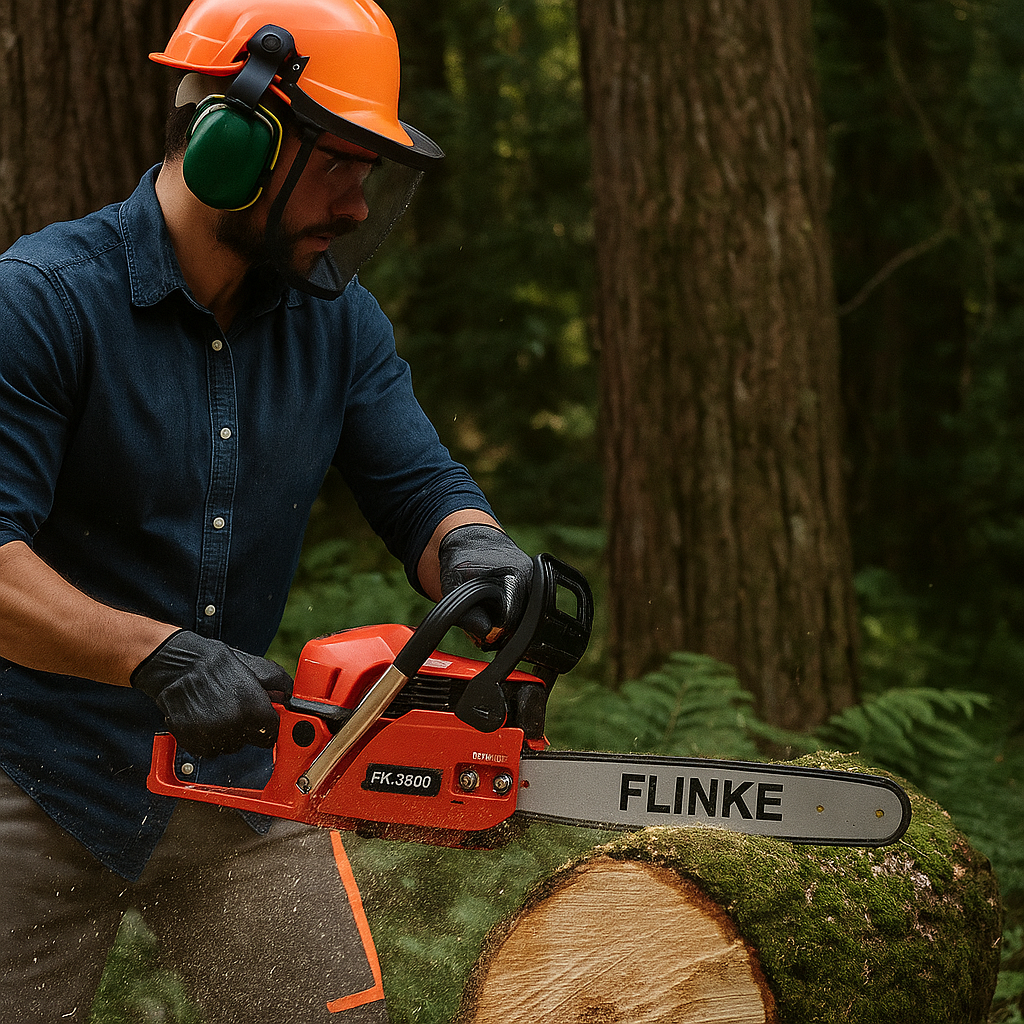 Flinke Benzinmotoros Láncfűrész