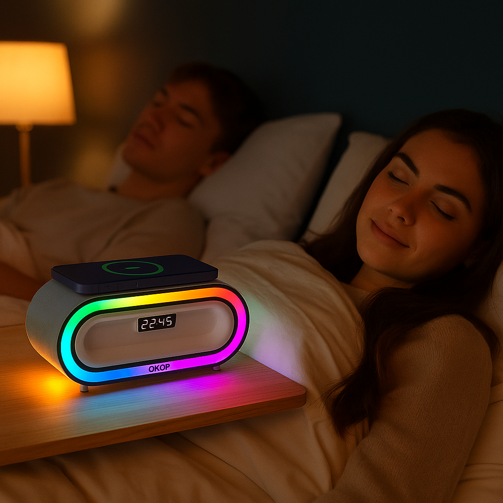Bluetooth Hangszóró Qi Vezeték Nélküli Töltéssel
