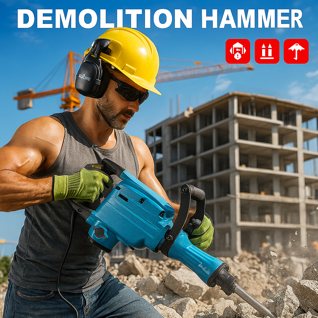 Professzionális Bontókalapács – 3000W