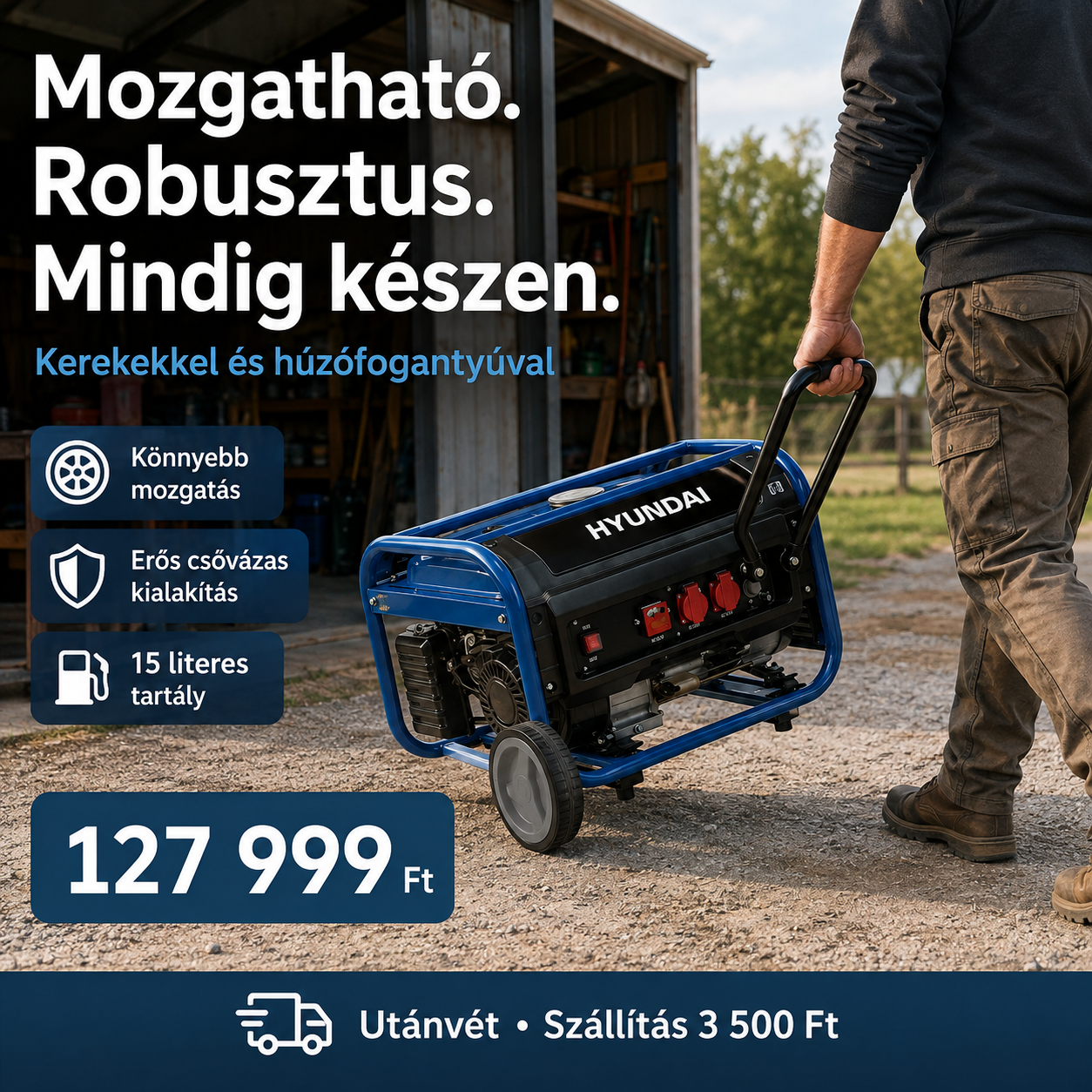 Hyundai Benzines Áramfejlesztő