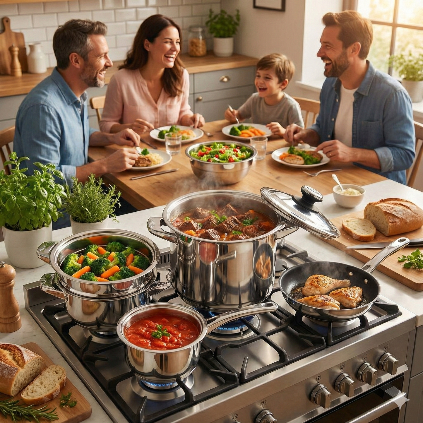 Bachmayer 16 részes rozsdamentes edénykészlet