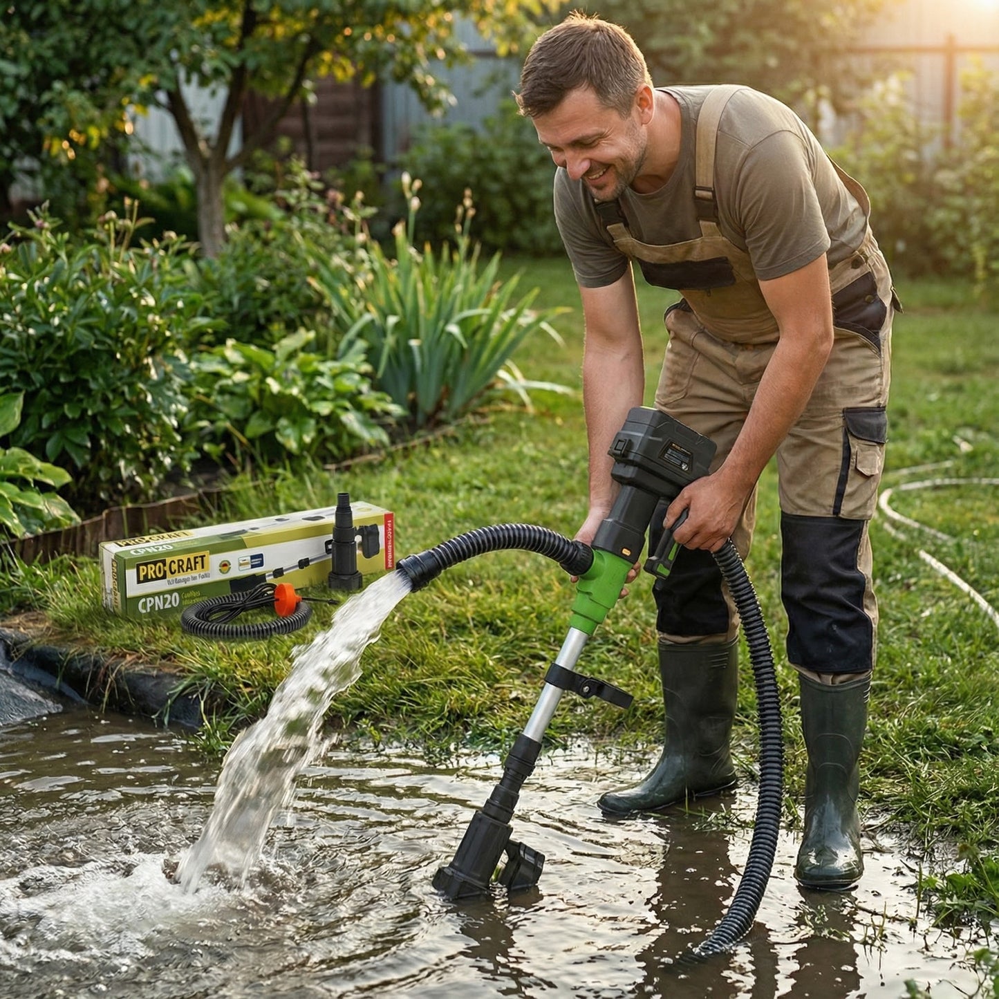 Akkumulátoros Teleszkópos Vízipumpa