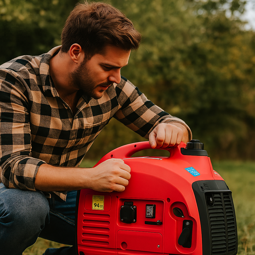 Fischer Kraft Benzinmotoros Inverter Generátor